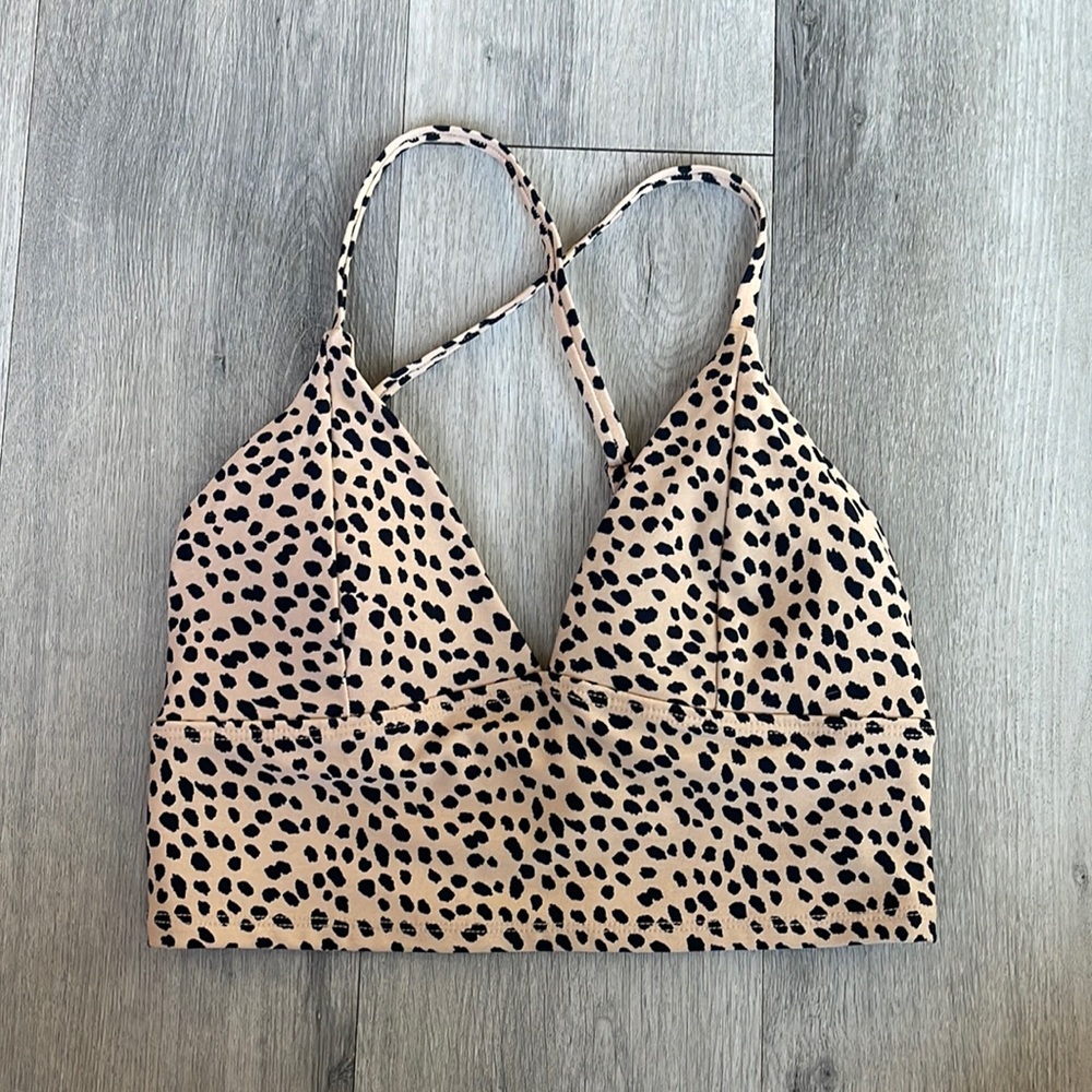 Forever 21 cheetah sports bra